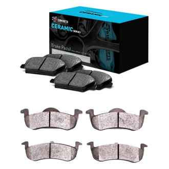 R1 Concepts® - Ceramic Front and Rear Brake Pad Set