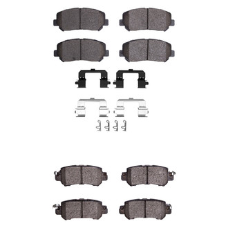 R1 Concepts® - Ceramic Front and Rear Brake Pad Set