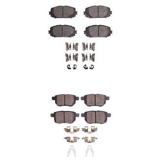 R1 Concepts® - Ceramic Front and Rear Brake Pad Set