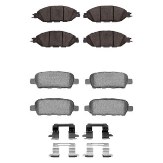 R1 Concepts® - Ceramic Front and Rear Brake Pad Set