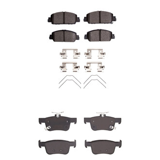R1 Concepts® - Ceramic Front and Rear Brake Pad Set