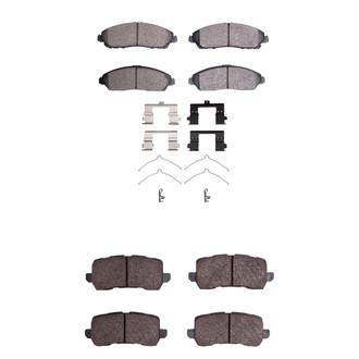 R1 Concepts® - Ceramic Front and Rear Brake Pad Set