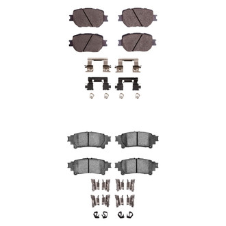 R1 Concepts® - Ceramic Front and Rear Brake Pad Set