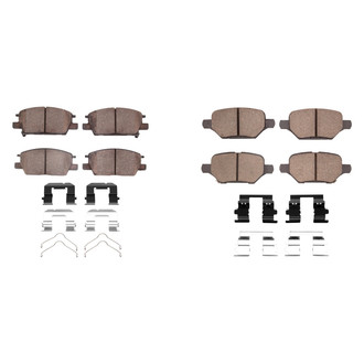 R1 Concepts® - Ceramic Front and Rear Brake Pad Set