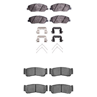 R1 Concepts® - Ceramic Front and Rear Brake Pad Set
