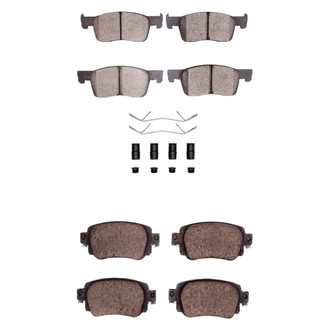 R1 Concepts® - Ceramic Front and Rear Brake Pad Set
