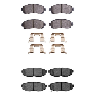 R1 Concepts® - Ceramic Front and Rear Brake Pad Set