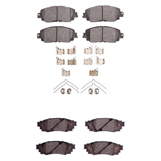 R1 Concepts® - Ceramic Front and Rear Brake Pad Set
