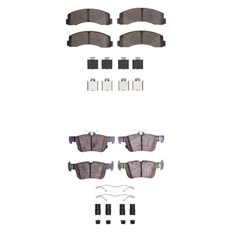 R1 Concepts® - Ceramic Front and Rear Brake Pad Set