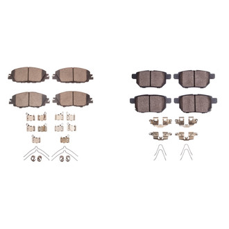 R1 Concepts® - Ceramic Front and Rear Brake Pad Set