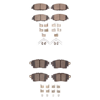 R1 Concepts® - Ceramic Front and Rear Brake Pad Set