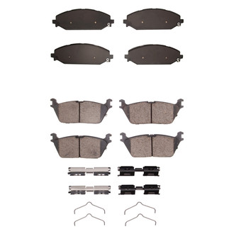 R1 Concepts® - Ceramic Front and Rear Brake Pad Set