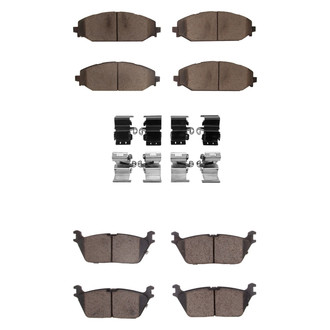 R1 Concepts® - Ceramic Front and Rear Brake Pad Set