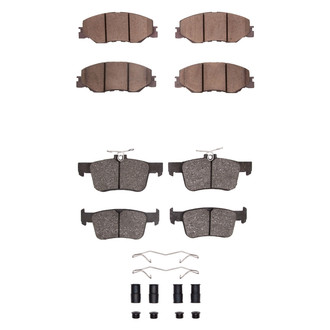R1 Concepts® - Ceramic Front and Rear Brake Pad Set