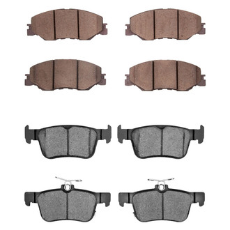 R1 Concepts® - Ceramic Front and Rear Brake Pad Set