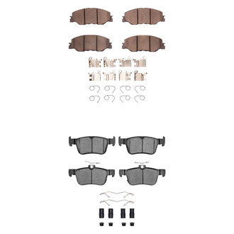 R1 Concepts® - Ceramic Front and Rear Brake Pad Set
