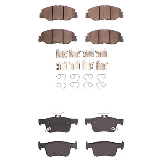 R1 Concepts® - Ceramic Front and Rear Brake Pad Set