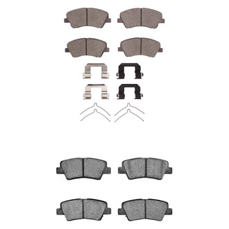 R1 Concepts® - Ceramic Front and Rear Brake Pad Set