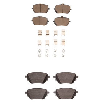 R1 Concepts® - Ceramic Front and Rear Brake Pad Set