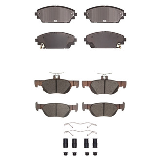 R1 Concepts® - Ceramic Front and Rear Brake Pad Set