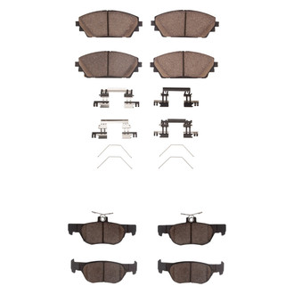 R1 Concepts® - Ceramic Front and Rear Brake Pad Set