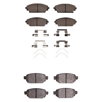 R1 Concepts® - Ceramic Front and Rear Brake Pad Set