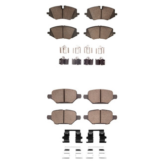 R1 Concepts® - Ceramic Front and Rear Brake Pad Set
