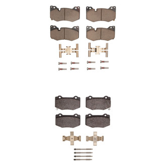 R1 Concepts® - Ceramic Front and Rear Brake Pad Set