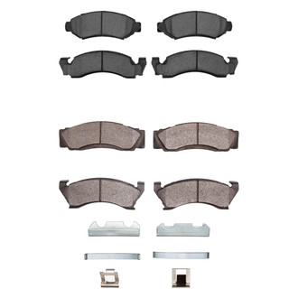 R1 Concepts® - Semi-Metallic Semi-Metallic Front and Rear Brake Pad Set