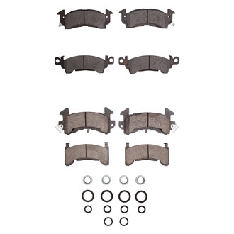 R1 Concepts® - Semi-Metallic Semi-Metallic Front and Rear Brake Pad Set