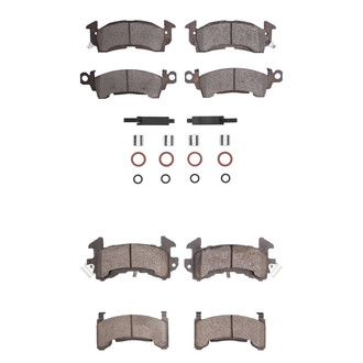 R1 Concepts® - Semi-Metallic Semi-Metallic Front and Rear Brake Pad Set