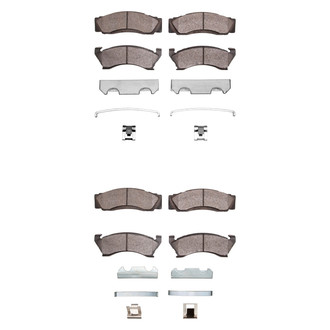 R1 Concepts® - Semi-Metallic Semi-Metallic Front and Rear Brake Pad Set