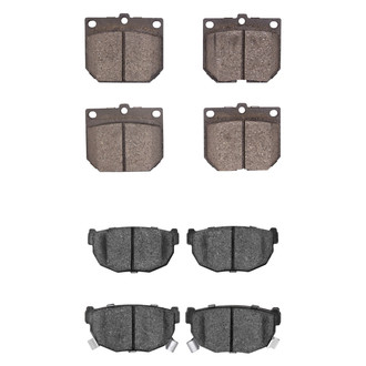 R1 Concepts® - Semi-Metallic Semi-Metallic Front and Rear Brake Pad Set