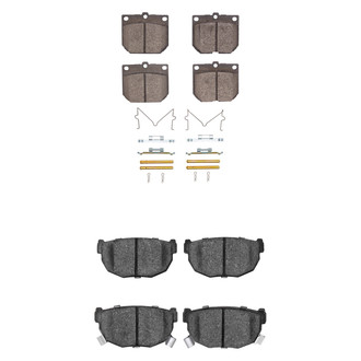R1 Concepts® - Semi-Metallic Semi-Metallic Front and Rear Brake Pad Set