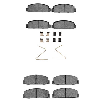 R1 Concepts® - Semi-Metallic Semi-Metallic Front and Rear Brake Pad Set