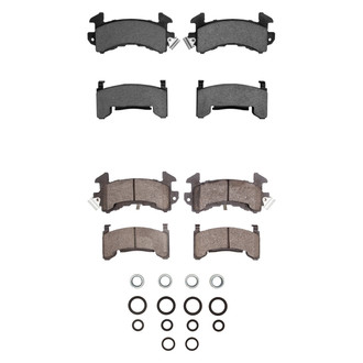 R1 Concepts® - Semi-Metallic Semi-Metallic Front and Rear Brake Pad Set