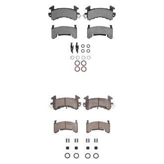 R1 Concepts® - Semi-Metallic Semi-Metallic Front and Rear Brake Pad Set