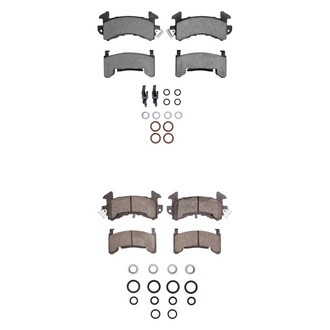 R1 Concepts® - Semi-Metallic Semi-Metallic Front and Rear Brake Pad Set