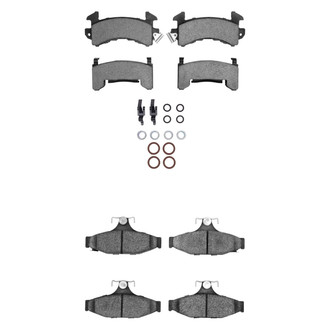 R1 Concepts® - Semi-Metallic Semi-Metallic Front and Rear Brake Pad Set
