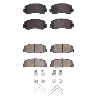 R1 Concepts® - Semi-Metallic Semi-Metallic Front and Rear Brake Pad Set