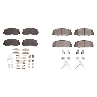 R1 Concepts® - Semi-Metallic Semi-Metallic Front and Rear Brake Pad Set