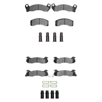 R1 Concepts® - Semi-Metallic Front and Rear Brake Pad Set