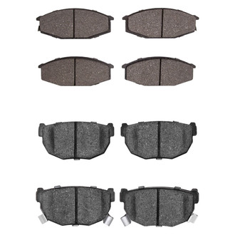 R1 Concepts® - Semi-Metallic Semi-Metallic Front and Rear Brake Pad Set