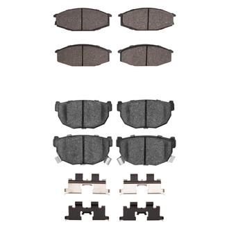 R1 Concepts® - Semi-Metallic Semi-Metallic Front and Rear Brake Pad Set