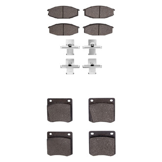 R1 Concepts® - Semi-Metallic Semi-Metallic Front and Rear Brake Pad Set
