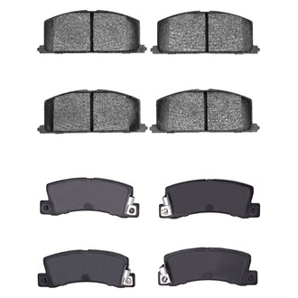 R1 Concepts® - Semi-Metallic Semi-Metallic Front and Rear Brake Pad Set