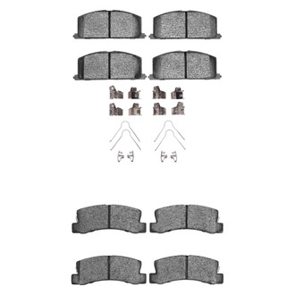 R1 Concepts® - Semi-Metallic Front and Rear Brake Pad Set
