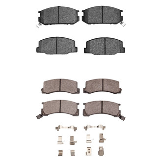 R1 Concepts® - Semi-Metallic Semi-Metallic Front and Rear Brake Pad Set