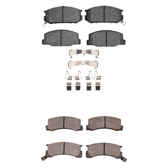 R1 Concepts® - Semi-Metallic Front and Rear Brake Pad Set