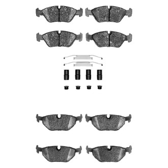 R1 Concepts® - Semi-Metallic Front and Rear Brake Pad Set